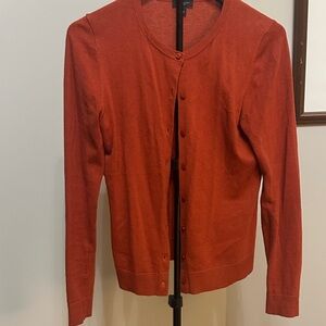 Ann Taylor Factory Orange Cardigan